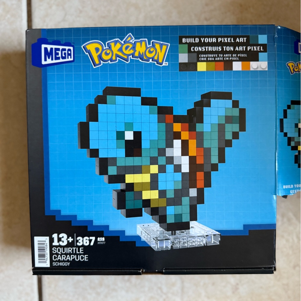 Mega Pokémon Squirtle Building Set - Blue and Orange